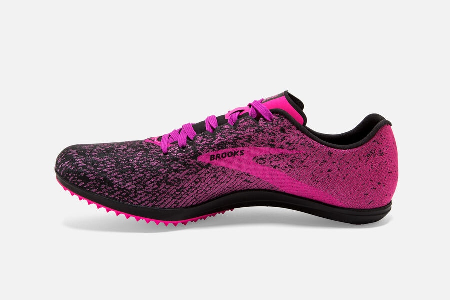 Brooks Running Shoes - Mach 19 Spikeless Spikes Womens - Pink/Black - KOS-816924